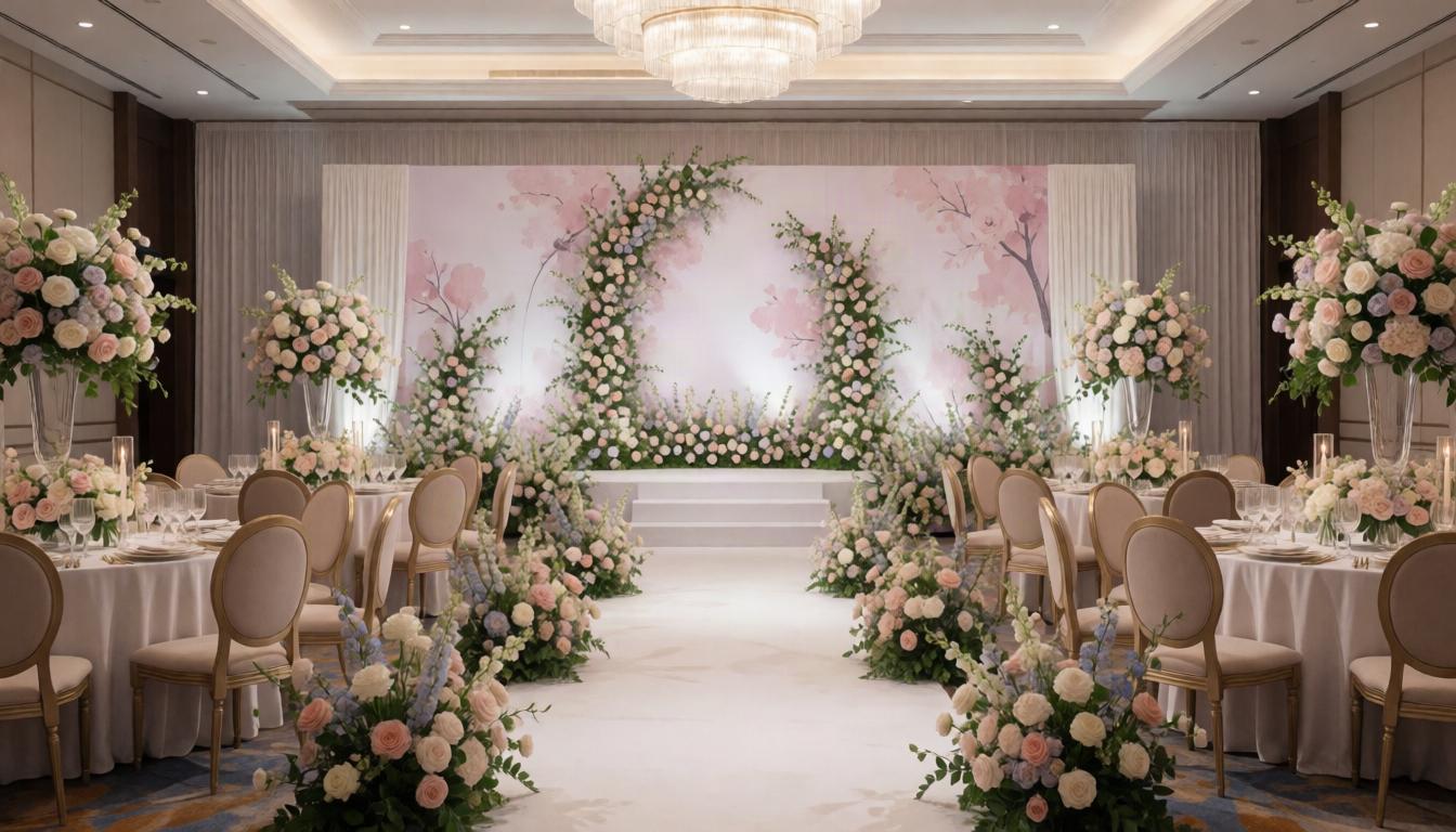 Apoyo floral para planificación de eventos